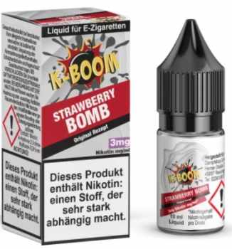 K-Boom-Strawberry Bomb E-Liquid 3mg