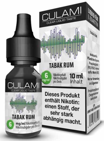 Culami E-Liquid Tabak Rum 6mg